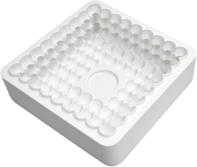 TUKE Square Shaped Silicone Mold Soap Silicone Molds Cake Fondant Baking Molds for Baking Chocolate French Dessert Candy Ice Cube Soap (Square K) - Image 3